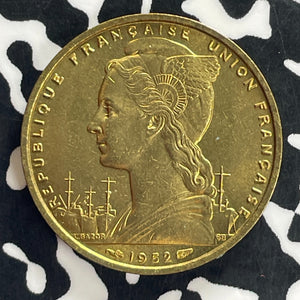1952 French Somaliland 20 Francs Lot#C0972 High Grade! Beautiful!