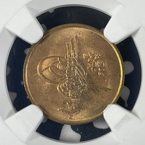 AH 1293 Year 31 (1903-H) Egypt 1/40 Qirsh NGC MS65RB Lot#G9962 Gem BU!
