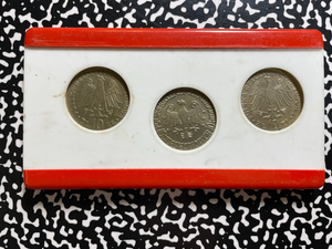 1964 Poland 3x 10 Zlotych Proba Pattern Set Lot#B2658 With Case