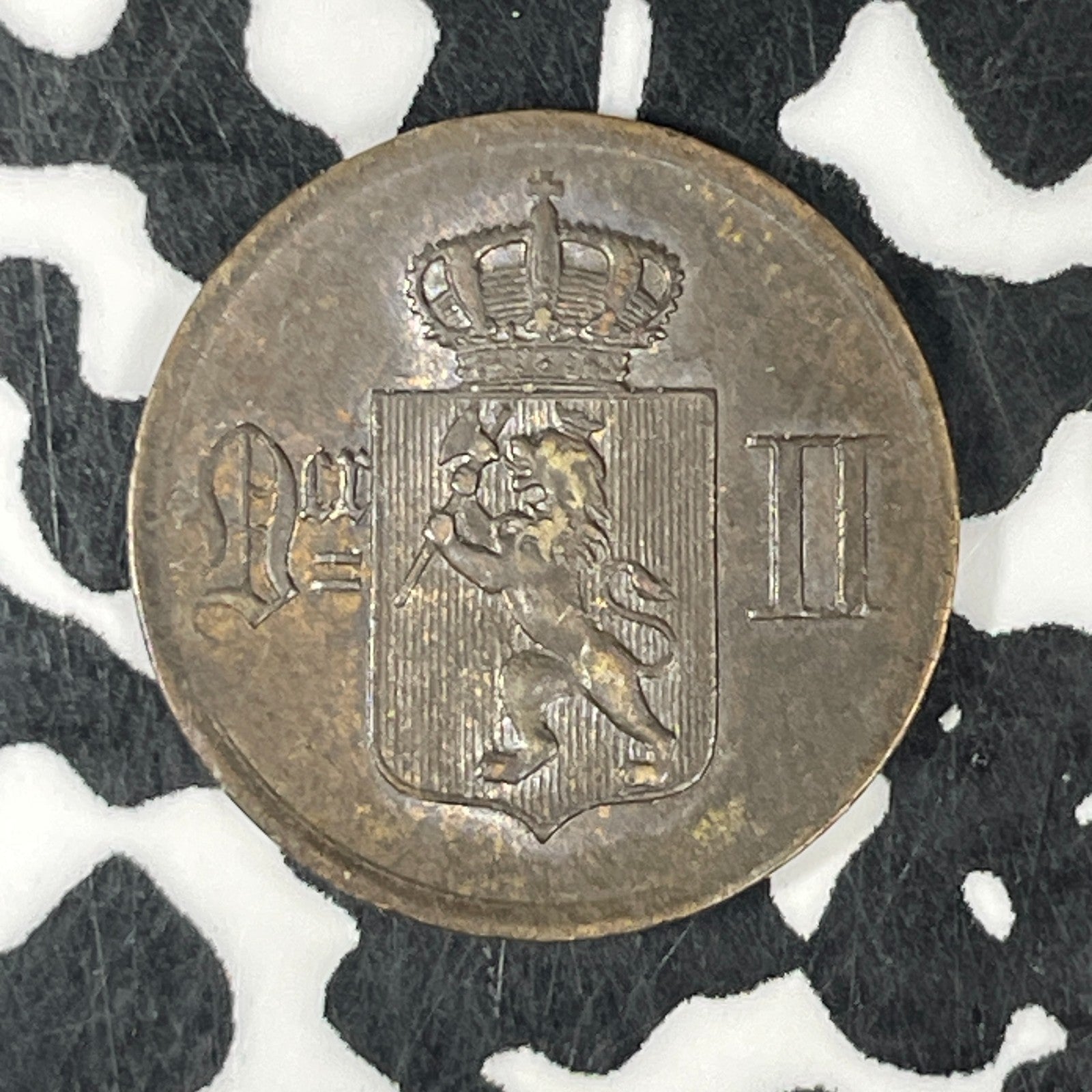 1878 Norway 1 Ore Lot#C6700 High Grade! Beautiful!