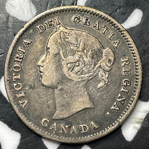 1900 Canada 5 Cents Lot#JM7629 Silver! Nice! Round '0'