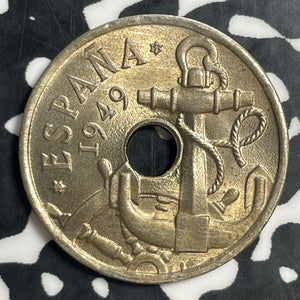 1949(53) Spain 50 Centimos Lot#T3700 High Grade! Beautiful!
