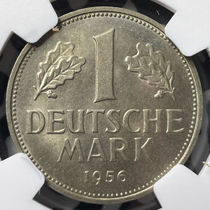 1956-F West Germany 1 Mark NGC MS64 Lot#G7049 Choice UNC!