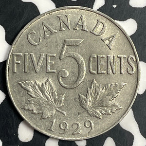 1929 Canada 5 Cents Lot#T0689 Nice!