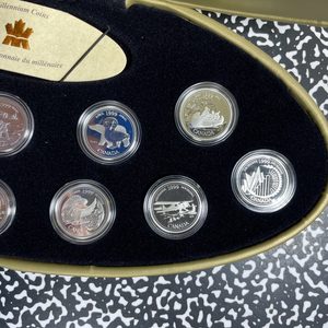 1999 Canada New Millennium 12x Coin Proof Set Lot#B2698 Silver! With Case