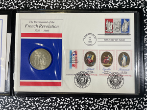 1989 France Revolution Bicentennial FDC Set With 1979 50 Francs Lot#B2810 Silver