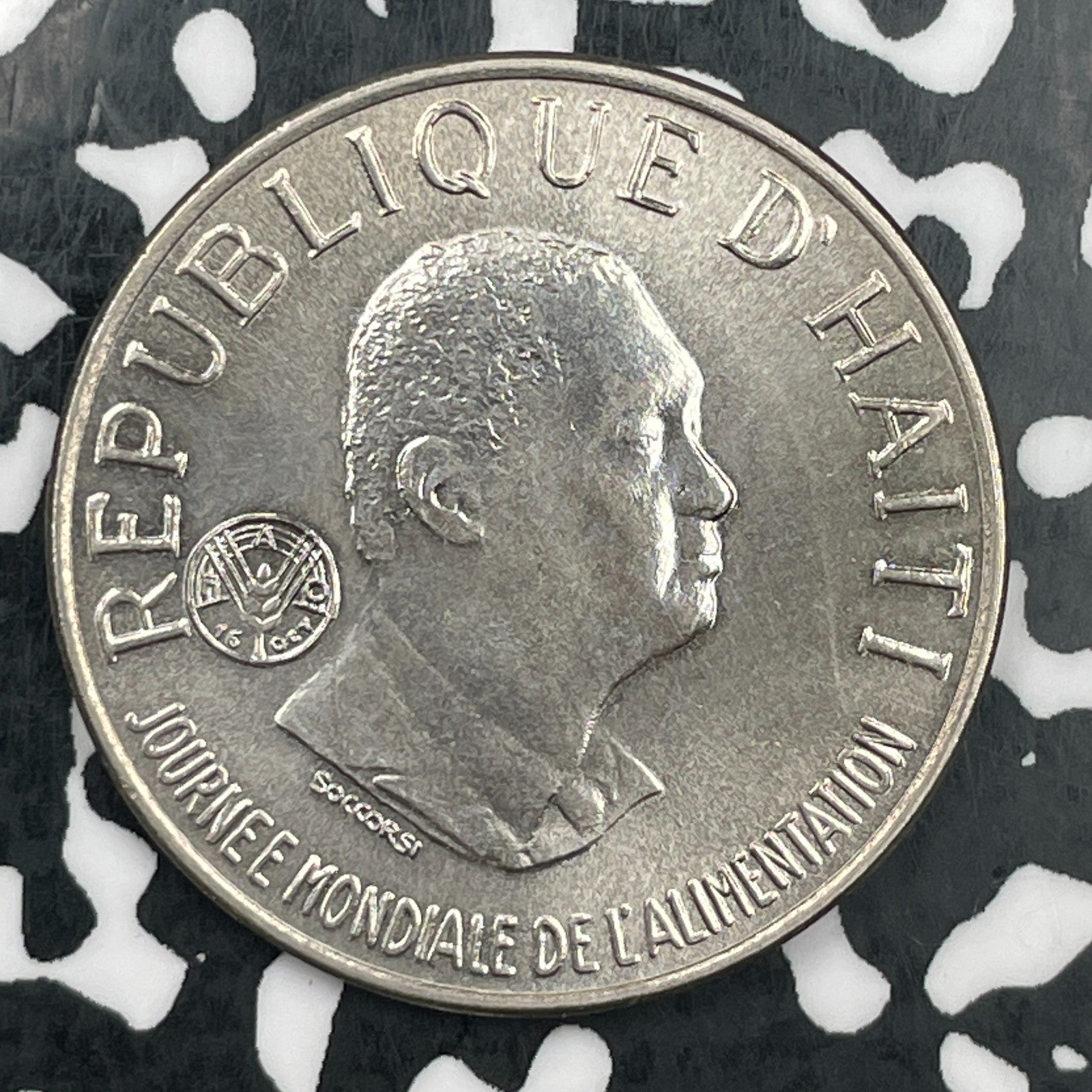 1981 Haiti 50 Centimes Lot#F9400 High Grade! Beautiful! F.A.O.
