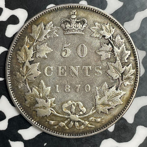 1870 Canada 50 Cents Lot#JM9120 Silver! Nice!