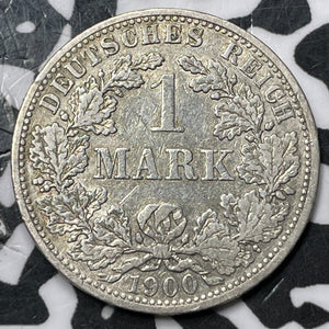 1900-A Germany 1 Mark Lot#D7953 Silver!
