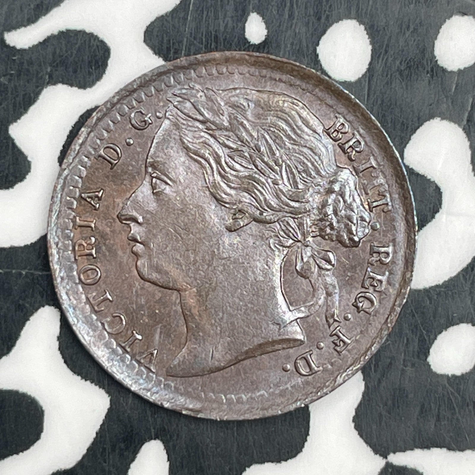 1885 Great Britain Victoria 1/3 Farthing Lot#JM1909 High Grade! Beautiful!