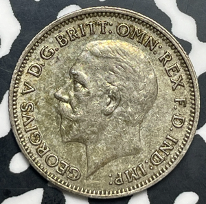 1936 Great Britain 6 Pence Sixpence Lot#T9982 Silver!