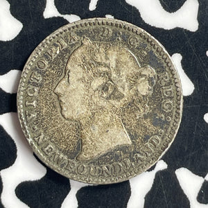 1888 Newfoundland 10 Cents Lot#JM9653 Silver! Key Date! Rim Nick