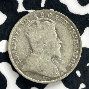 1908 Newfoundland 5 Cents Lot#C1233 Silver!