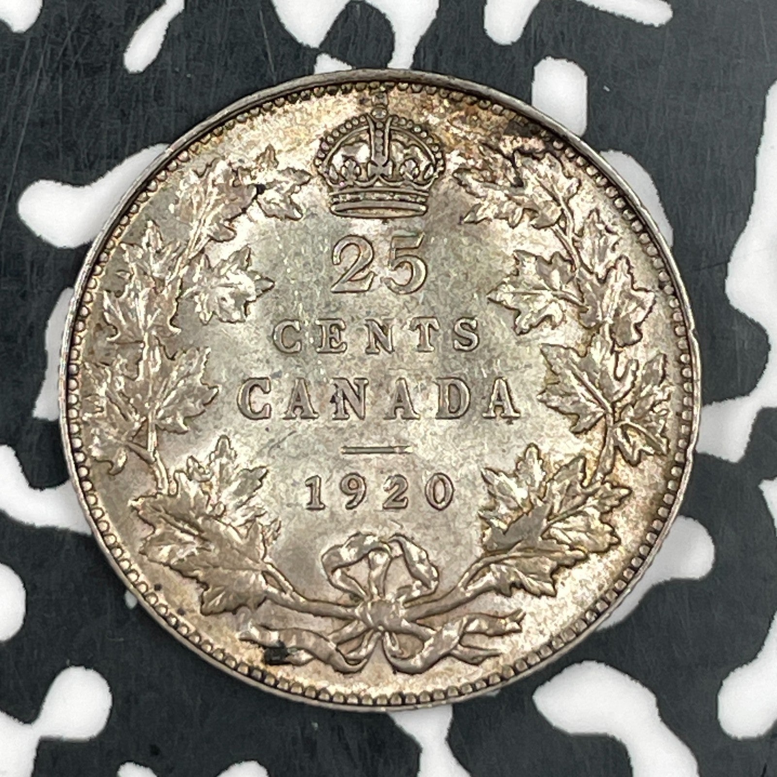 1920 Canada 25 Cents Lot#JM1432 Silver! Nice!