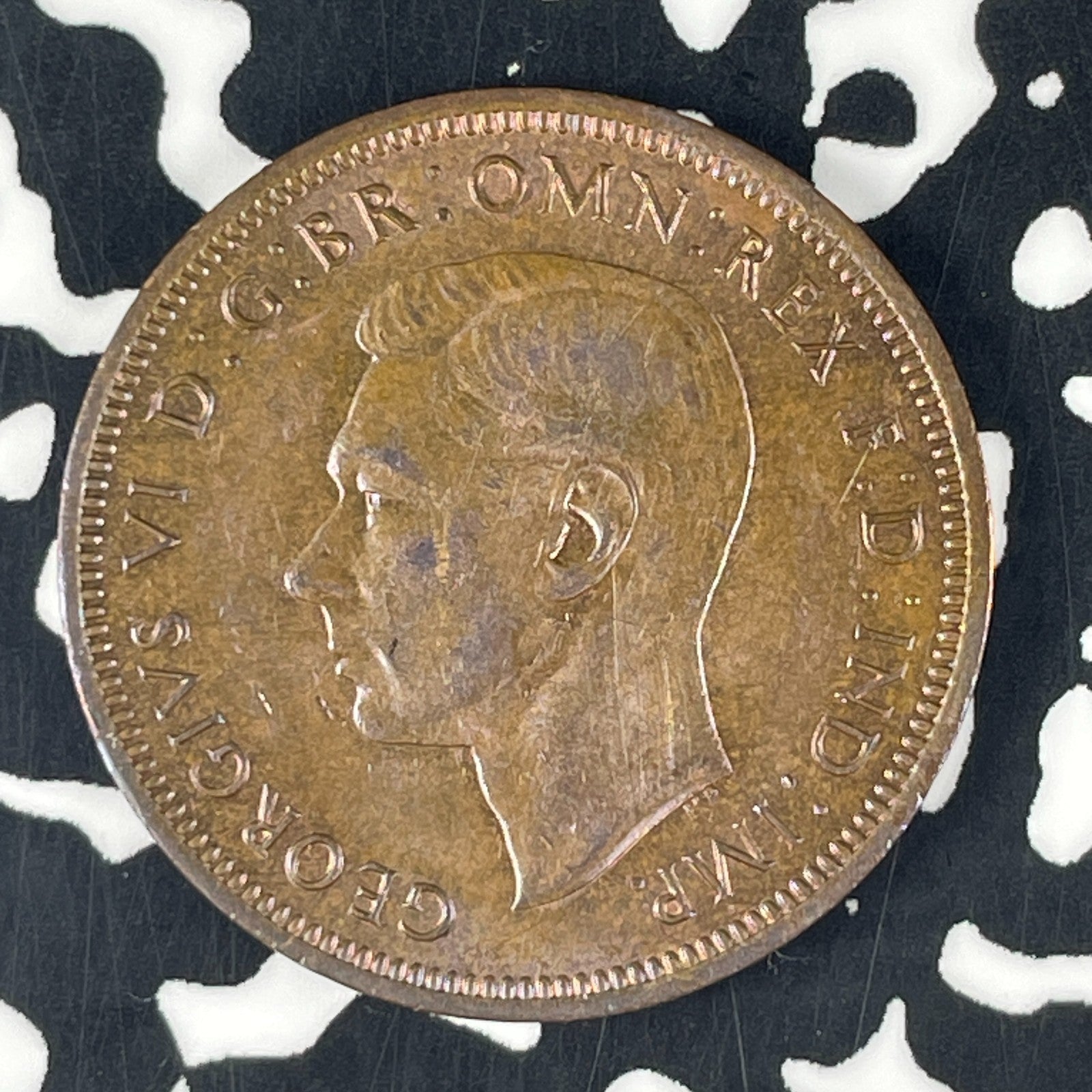 1943 Great Britain 1/2 Penny Half Penny Lot#F1756 High Grade! Beautiful!