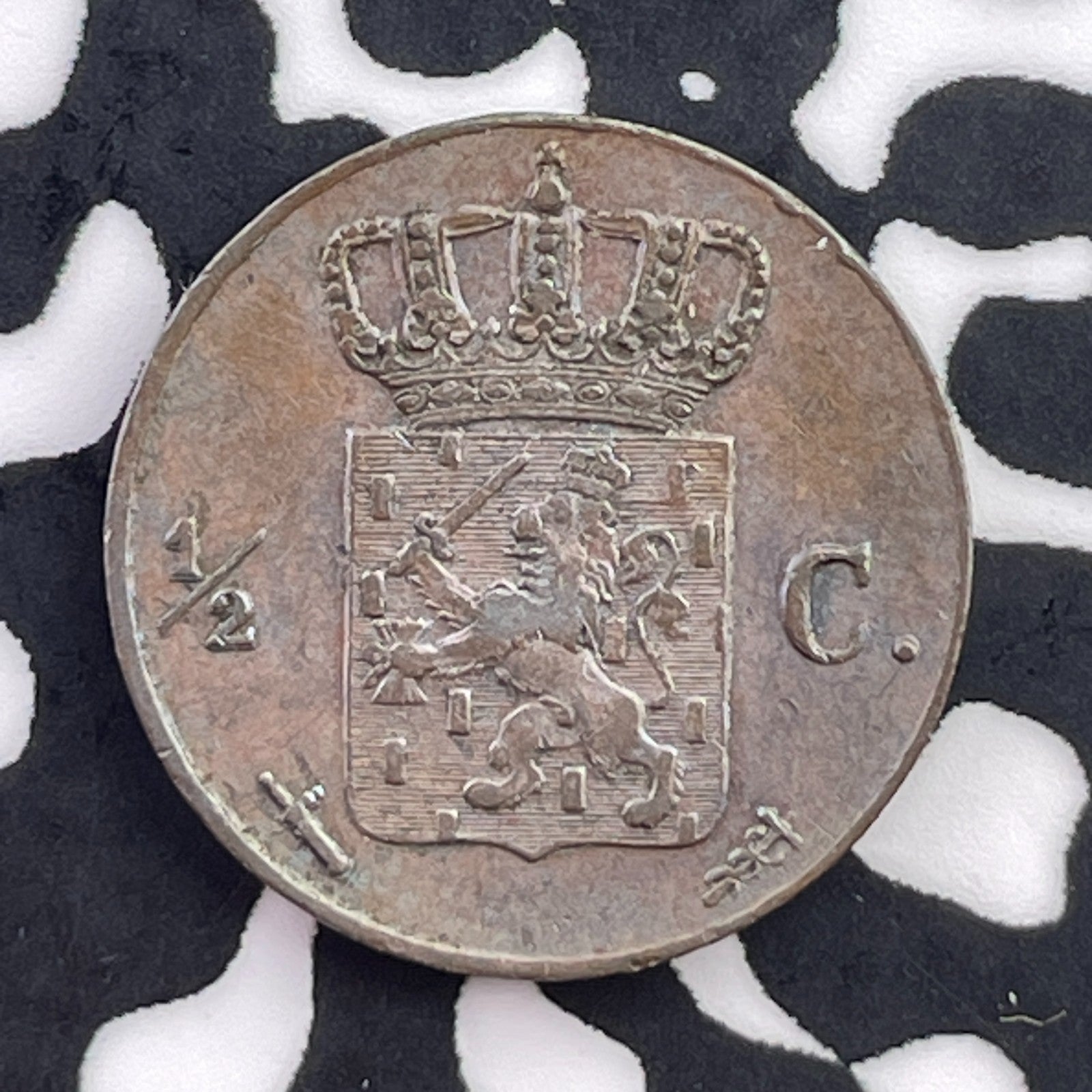 1870 Netherlands 1/2 Cent Half Cent Lot#C5609 Nice!