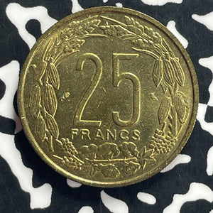 1962 Cameroon 25 Francs Lot#T9190 High Grade! Beautiful!
