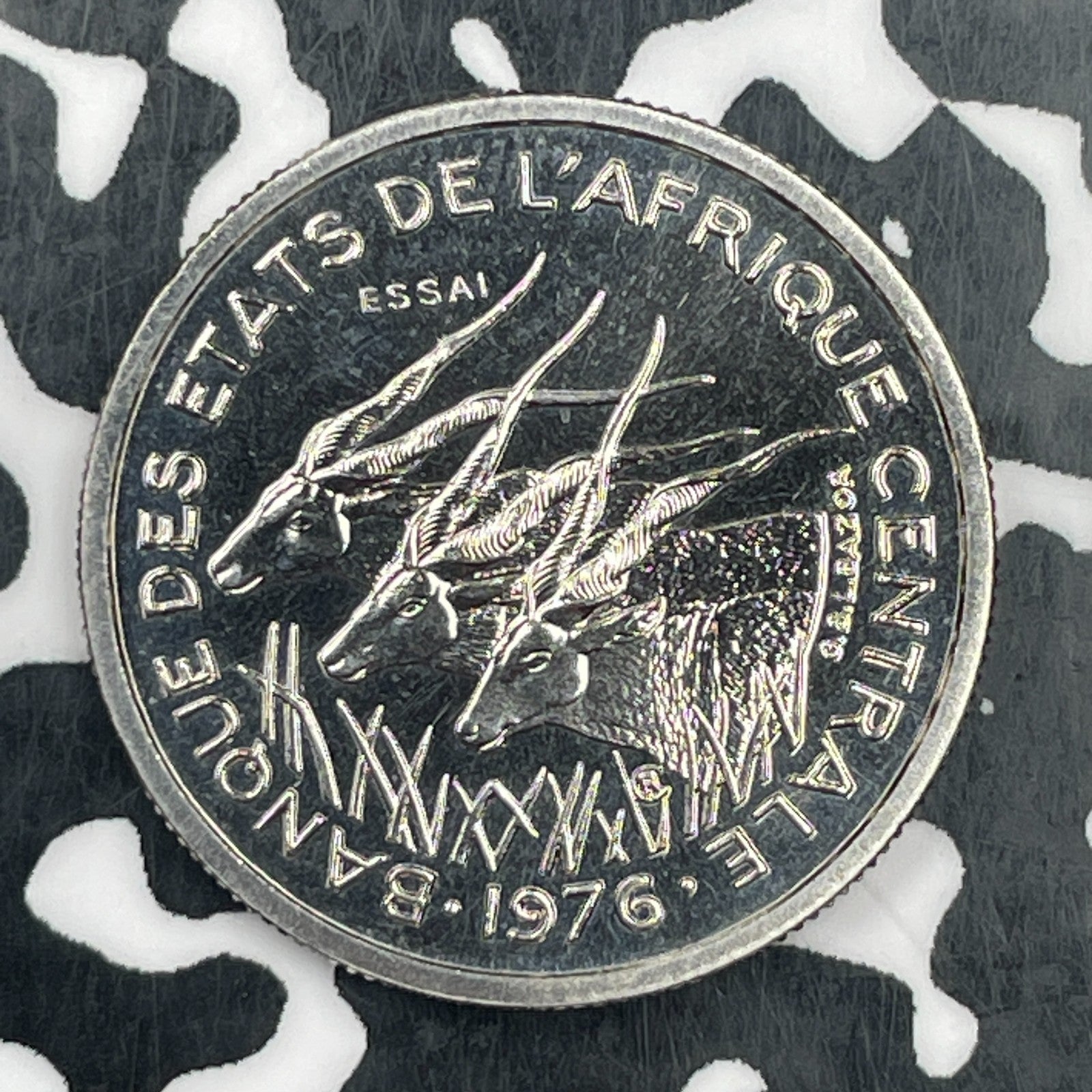 1976 Central African States 50 Francs Lot#F9059 Essai