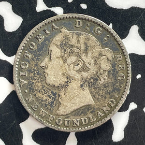1890 Newfoundland 10 Cents Lot#T7688 Silver!