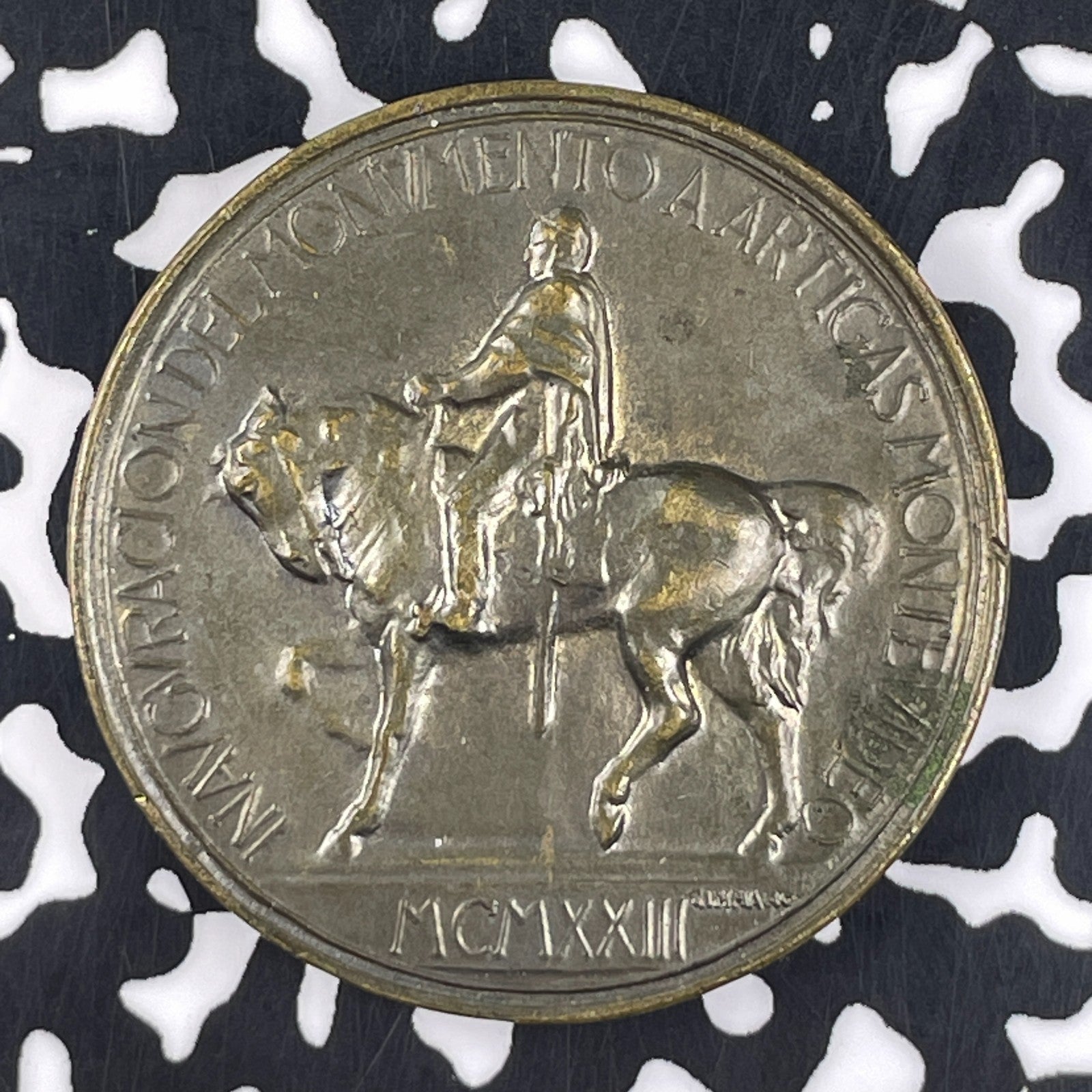 1923 Uruguay Artigas Monument Medal Lot#F3324 35mm