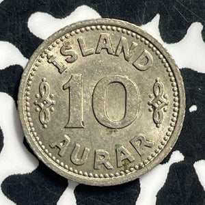 1940 Iceland 10 Aurar Lot#C0444 High Grade! Beautiful!
