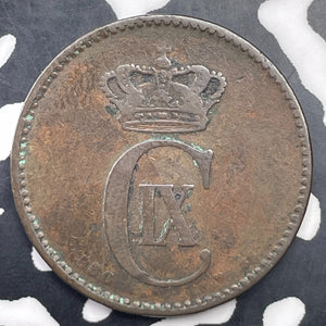1880 Denmark 2 Ore Lot#C1449