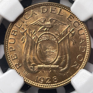 1928 Ecuador 1 Centavo NGC MS64RB Lot#G8937 Choice UNC!