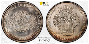 (1974) West Germany Hamburg Commemorative Medal PCGS MS68 Lot#GV678 Silver!