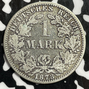 1878-A Germany 1 Mark Lot#E3816 Silver!