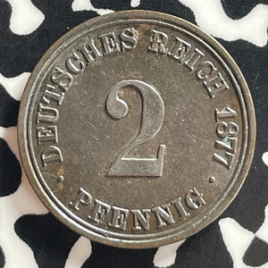1877-A Germany 2 Pfennig Lot#T7783 High Grade! Beautiful!