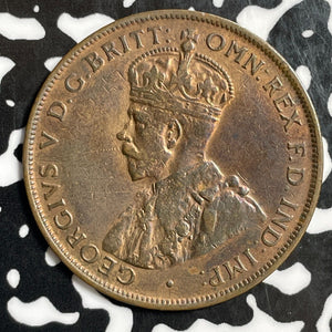 1924 Australia 1 Penny Lot#E5764 Old Cleaning