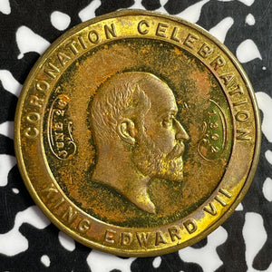 1902 Great Britain Edward VII Coronation Medal Lot#E2197 32mm