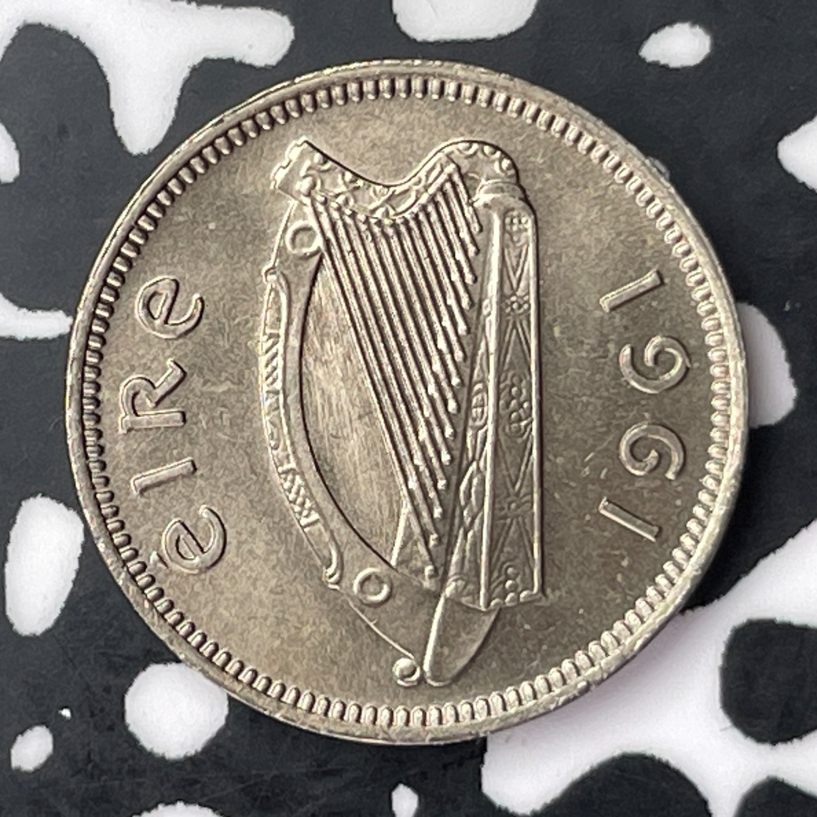 1961 Ireland 3 Pence Threepence Lot#C4268 High Grade! Beautiful!