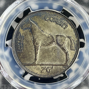 1928 Ireland 1/2 Crown PCGS MS62 Lot#G785 Silver! Nice UNC!