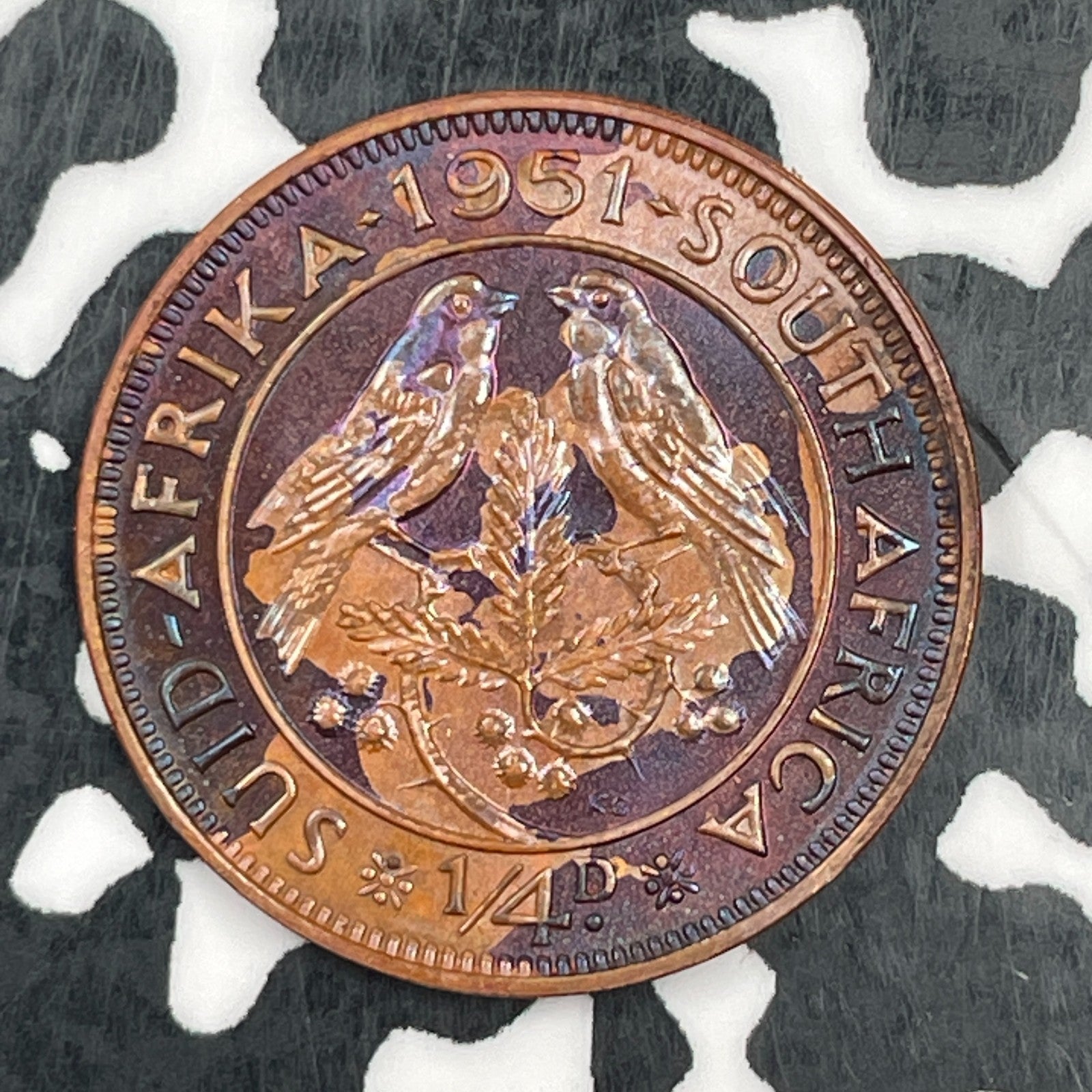 1951 South Africa Farthing Lot#F8606 Proof!