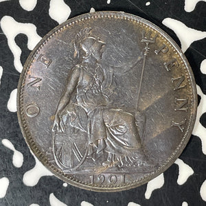 1901 Great Britain 1 Penny Lot#T5952 Nice!