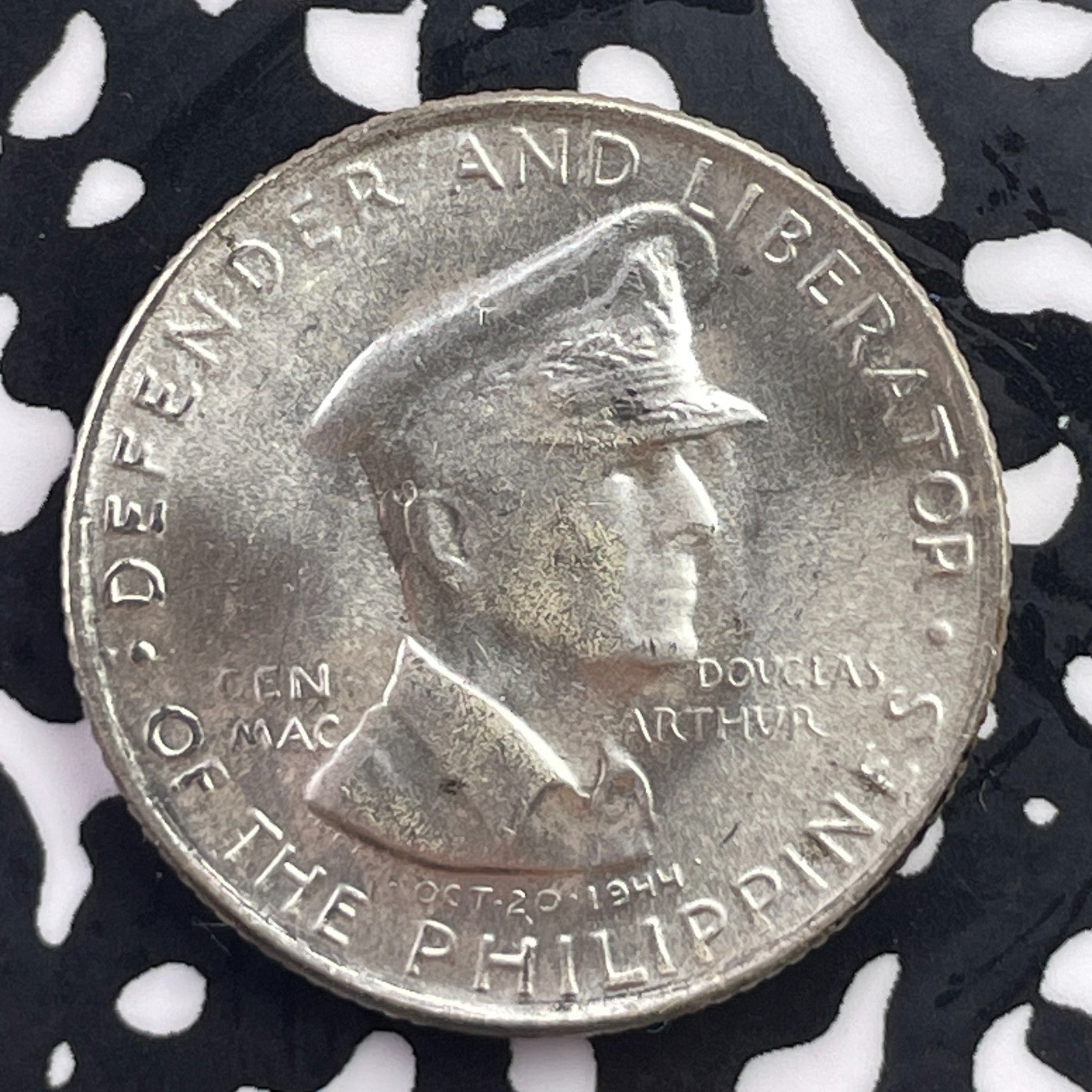 1947-S Philippines 50 Centavos Lot#C5489 Silver! High Grade! Beautiful!