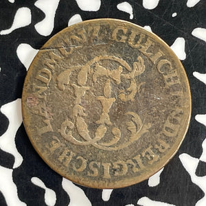 1774-PM Germany Julich-Berg 1/2 Stuber Half Stuber Lot#C1150