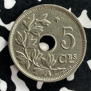 1932 Belgium 5 Centimes Lot#T7211 KM#93