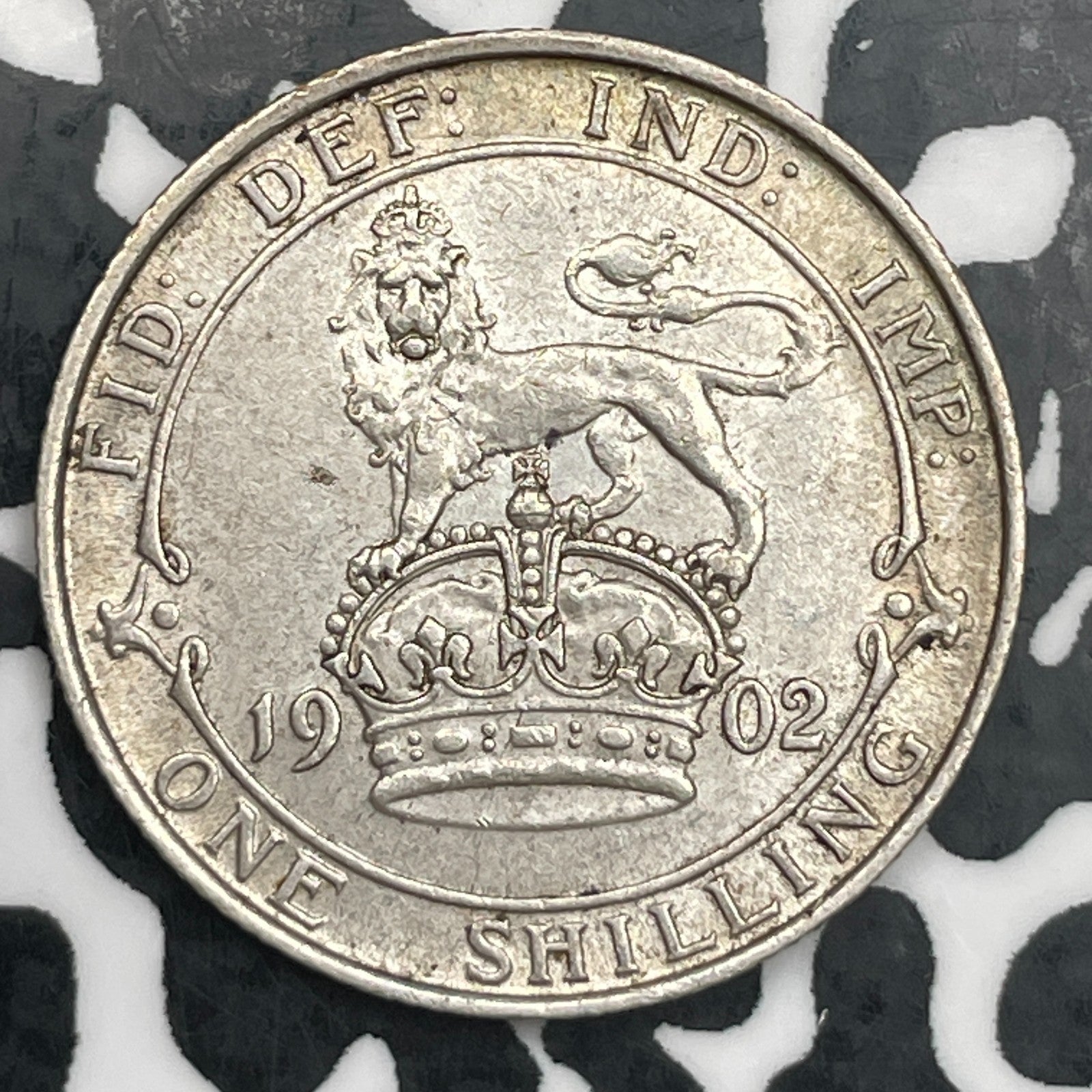 1902 Great Britain 1 Shilling Lot#F7173 Silver! Nice!