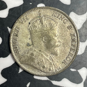 1910 Straits Settlements 10 Cents Lot#T3322 Silver!