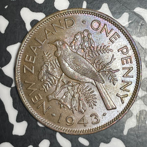 1943 New Zealand 1 Penny Lot#T6323 Nice!