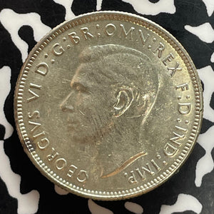 1942 Australia 1 Florin Lot#T5120 Silver! High Grade! Beautiful!