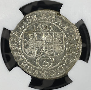 1681 Austria Salzburg 3 Kreuzer NGC MS65 Lot#G9987 Silver! Gem BU!