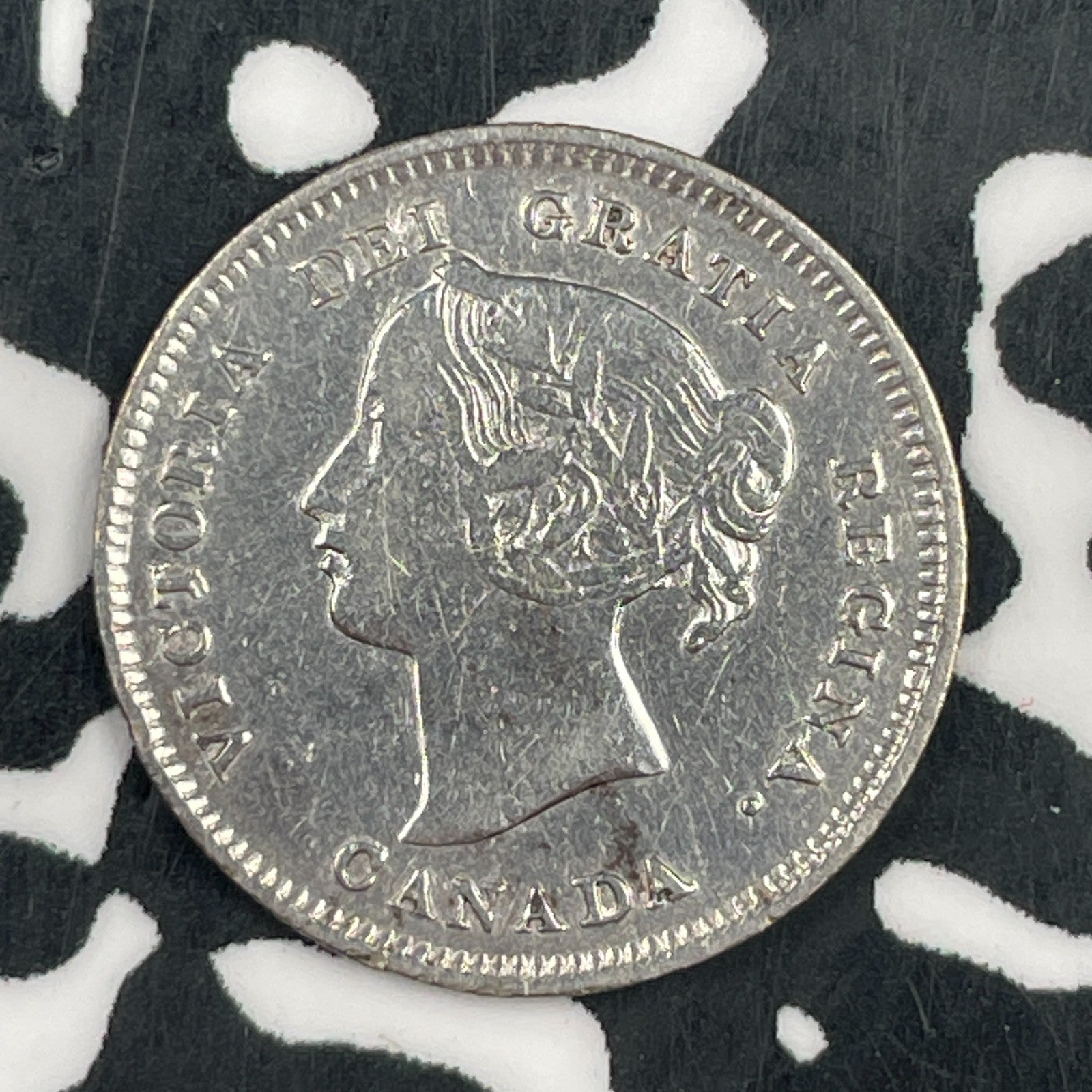 1896 Canada 5 Cents Lot#F5048 Silver! Nice Detail, Cleaned
