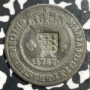 (1809) Brazil 20 Reis C/S on 1787 10 Reis Lot#T1038