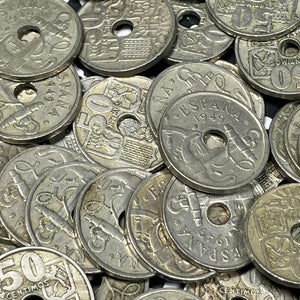 1949 Spain 50 Centimos (Many Available) Anchor Design (1 Coin Only)
