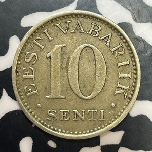1931 Estonia 10 Senti Lot#T2496