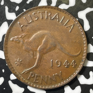 1944 Australia 1 Penny Lot#E4493 Nice!