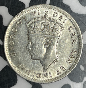 1941-C Newfoundland 10 Cents Lot#T6044 Silver! High Grade! Beautiful!